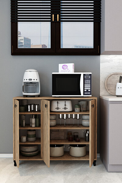 Morpanya Armansi Mutfak Düzenleyici Dolap Kahve Köşesi Mutfak Organizer Mutfak Rafı