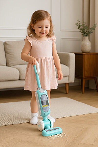 hak-iş oyuncak Şarjlı Vakum Yapan Dikey Elektrik Süpürgesi