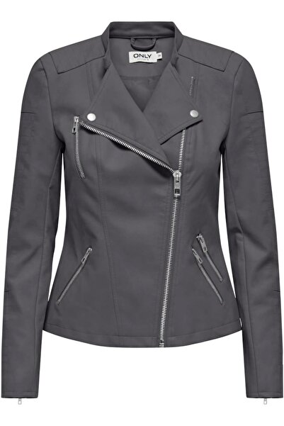 ONLY ONLAVA ШТУЧНА ШКІРА БАЙКЕР OTW NOOS АНТРАЦИТ