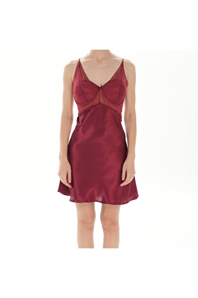 BRIDEIST WEDDING CO طقم ملابس نوم بورجوندي مكون من 5 قطع |   صدرية من الدانتي...