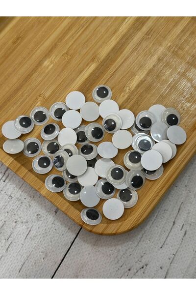 miraylahobi 15 ملم عين متحركة سوداء 50 زوجًا