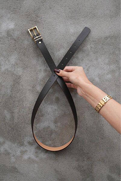 MODAM HİFA Curea maro pentru femei, cu cataramă aurie, curea pentru pantaloni, curea pentru rochie, curea pentru cămașă