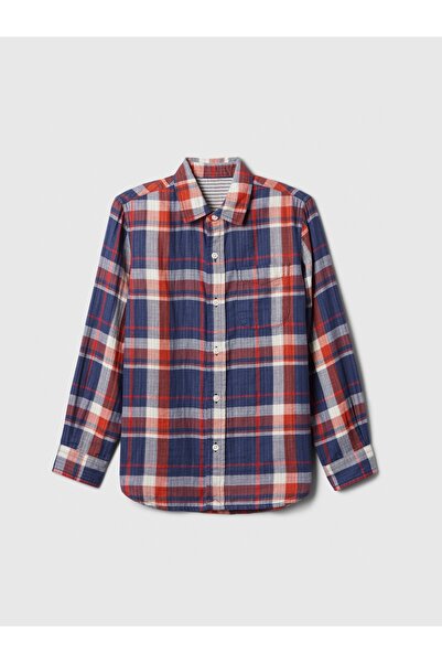 GAP Erkek Çocuk Çok Renkli Ekose Desenli Gömlek