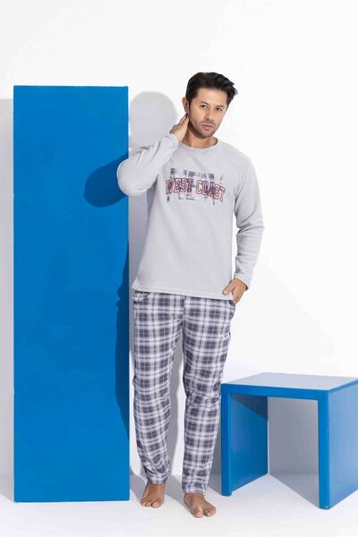 Tarık Tarik Long Sleeve Father-Son Fleece Fabric Winter Warm Pajamas Set-(Sell Separate)