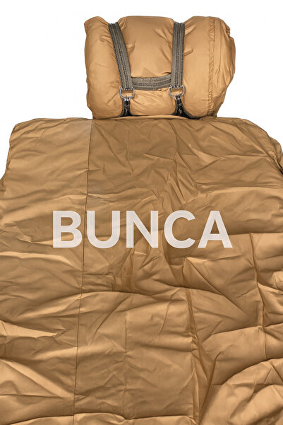 BUNCA Tanzanian sleeping bag for trips and camping, size 220 cm x 120 cm, oil velvet inside