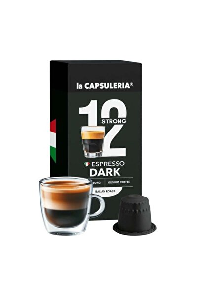 La Capsuleria Dark Espresso coffee, 10 Nespresso compatible capsules, La Caps...