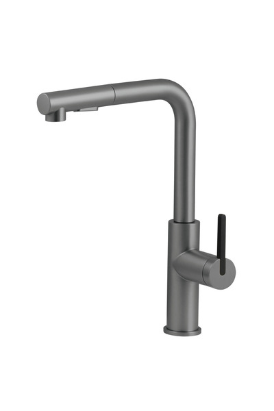 DEANTE MOMI Titanyum-Çekme Spiralli/Oynar Başlıklı Mutfak Bataryası