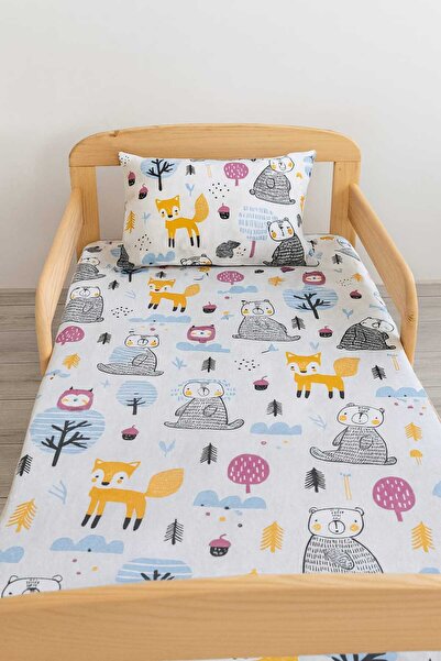 100% Cotton Baby Kids Elastic Bed Sheet and Pillowcase 70x110 New Cute Teddy Bears