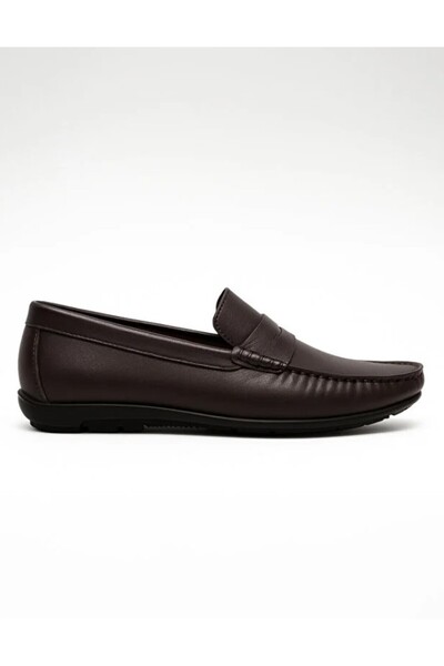 Morven Men's Brown Summer Casual Belted Leather Sports Shoes