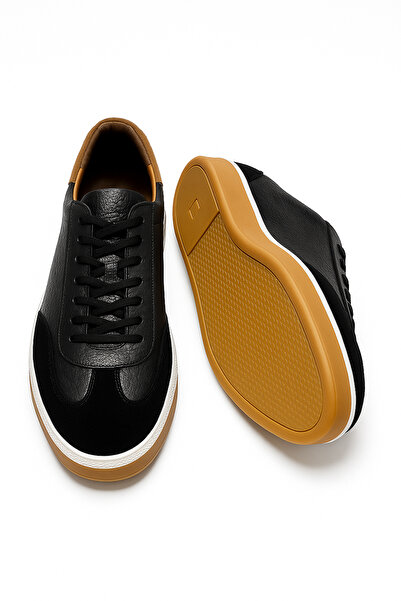 Morven Men's Black Seasonal Casual Leather Shoes