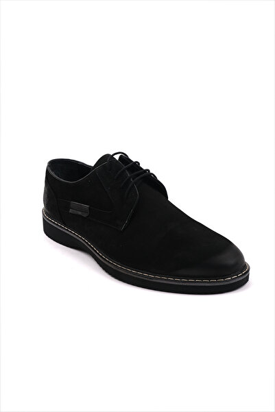 Morven Men's Black Seasonal Casual Nubuck Sneakers
