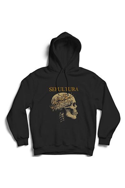 The Fame Sepultura, Skulled, rok metal muzički bend Sa kapuljačom dukserica s...