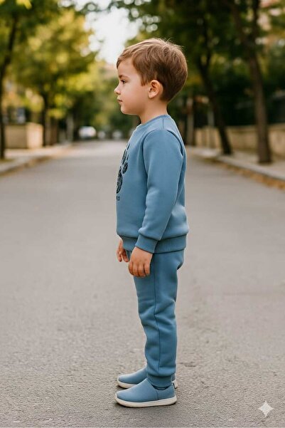 DUBLİNO KİDS SET CU MÂNECĂ LUNGĂ PENTRU BĂIEȚI, CU TROIȚI DE FĂRĂ, CU MÂNECĂ LUNGĂ, PENTRU SPORT, CU PANTALON ELASTIC LA PIELE