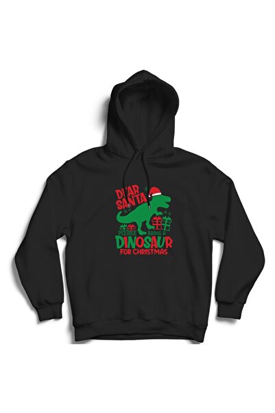 The Fame Božićni dinosaur novogodišnja majica - hoodie