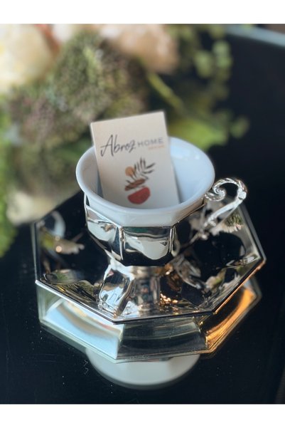 ABROZ HOME DESIGN Silver Plated Coffee Cup