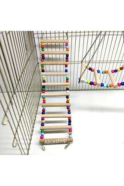 Alice Set of 3 Toys for Cockatiels and Birds of Various Sizes