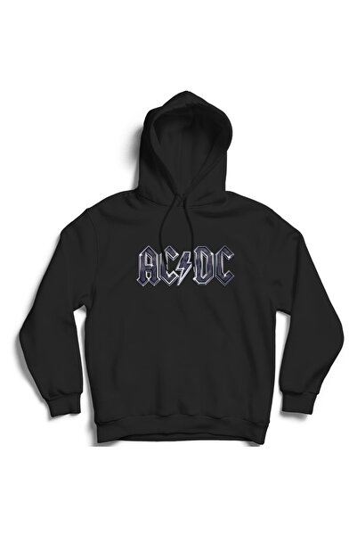 The Fame ACDC, Metalic logo, rok metal muzički bend Sa kapuljačom dukserica s...