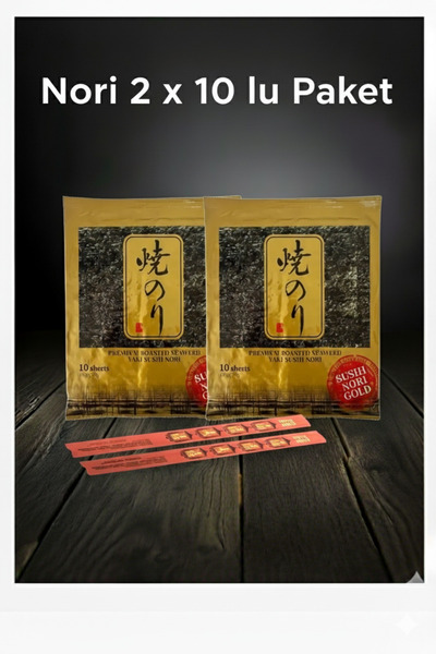 UMAİ Özel Sushi Set 2 (2X10 NORİ 2 CHOPSTİCK HEDİYE) / Suşi Seti
