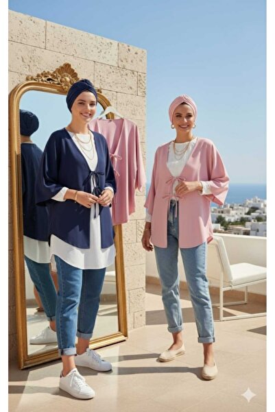 blackbonds Δεμένο μπροστινό χιτώνα κιμονό Oversize