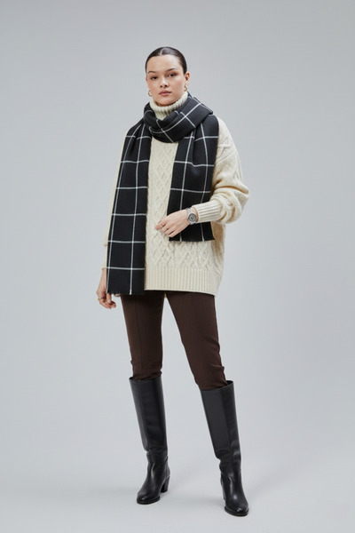 derikem Γυναικείο χειμερινό σάλι με απαλή υφή καρό μοντέλο