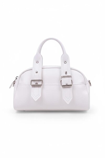 CELESTIAL COLLECTION Geantă de mână și de umăr pentru femei Parla White cu accesorii duble pentru curea