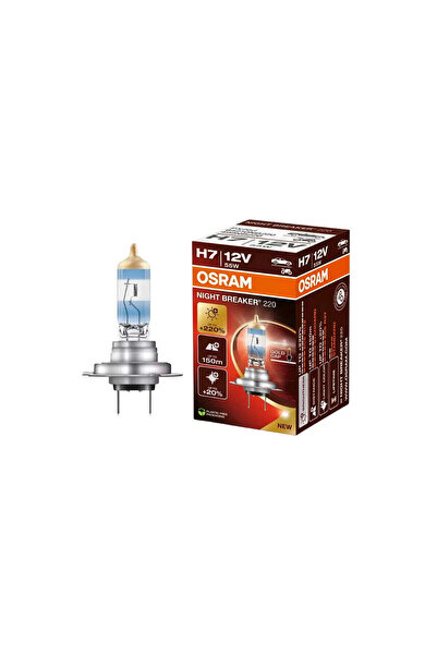Osram Halogen headlight bulb H7 Night Breaker +220% 55w 12v 64210NB220
