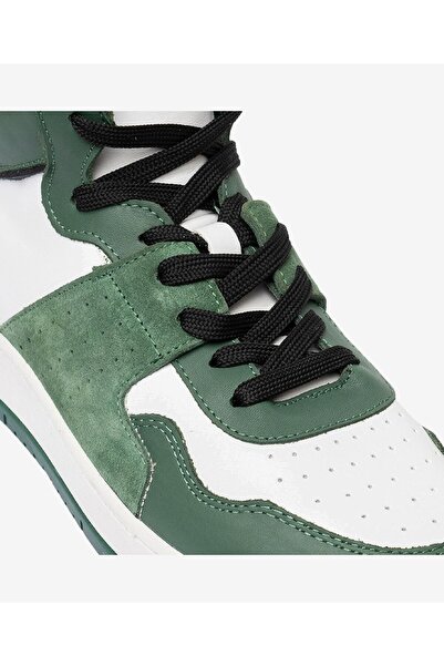 Greyder Erkek Yeşil Beyaz Hakiki Deri Sneaker Bot 3K1SB75175