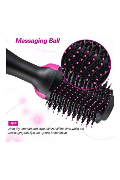 fulina 2-in-1 Hot Air Brush With Wire Pink/Black