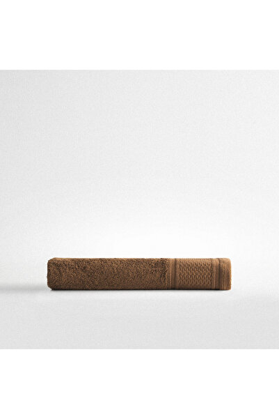 Ecocotton Farah El Рушник для обличчя Чоловічий 100% органічна бавовна з вишивкою Коричневий 50x90 см