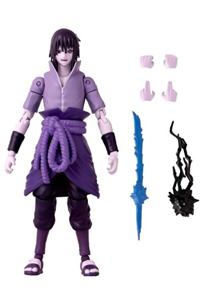 BANDAI Anime Heroes Naruto Shippuden Sasuke Uchiha Action Figure 16cm 36962