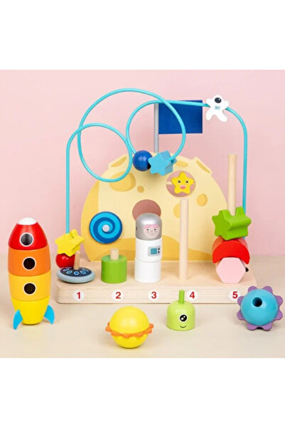 Ludinoo Jucărie din lemn spațială – Exploratorii Spațiali |