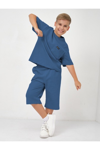 HN HNT TEKSTİL Waffle Boy's Suit