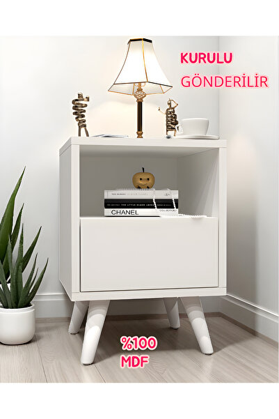 KONAK EV EŞYALARI Dani Komodin,MDF,Komodin,Kolay Kurulum,MDF Komidin
