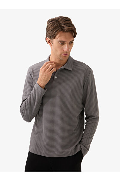 Blackspade Ανδρικό μπλουζάκι με λαιμόκοψη πόλο 40821 - Ανθρακί