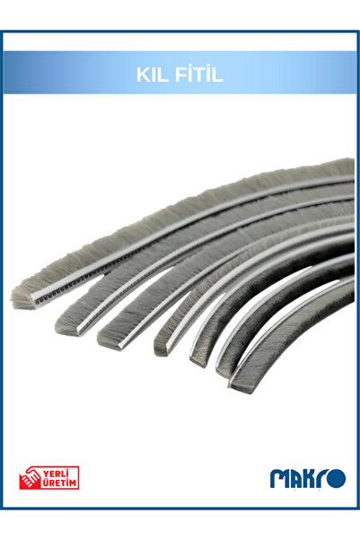 GLASSMAKRO Alüminyum Pvc Kapı Pencere Cam Balkon Kıl Fitili En 6,7mm - Kıl Uzunluğu: 6mm - 10 METRE