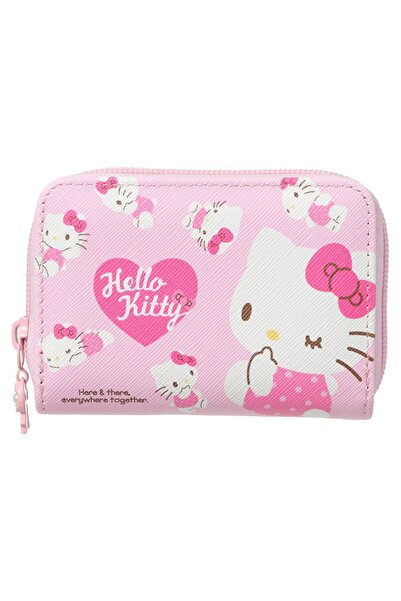 Miniso Sanrio Lisanslı Pembe Serisi Fermuarlı Bozuk Para Cüzdanı - Hello Kitty