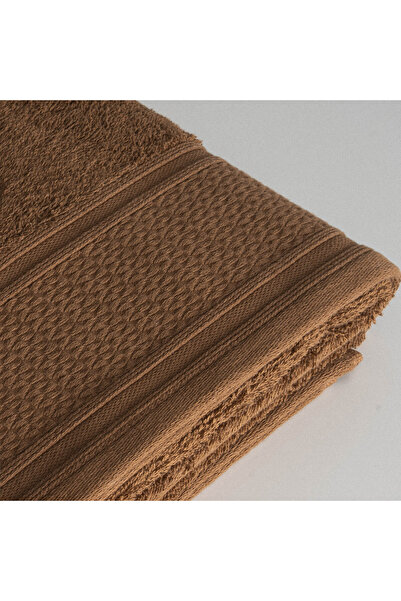 Ecocotton Farah Банний рушник для чоловіків 100% органічна бавовна з вишивкою, коричневий, 80x150 см