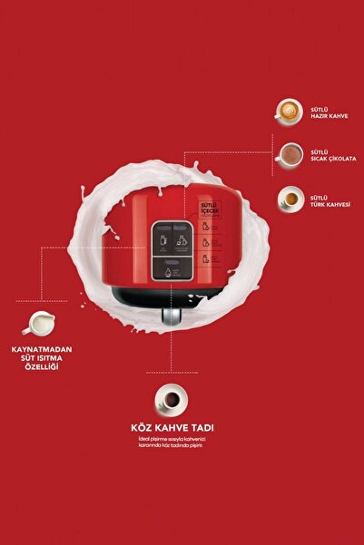 Karaca Hatır Mod Sütlü Türk Kahve Makinesi Red