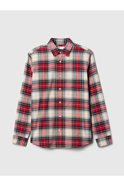 GAP Erkek Çok Renkli Standart Kesim Flanel Gömlek