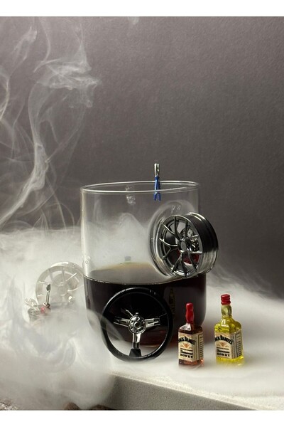 KirLiNova كأس ويسكي بتصميم إطار فضي