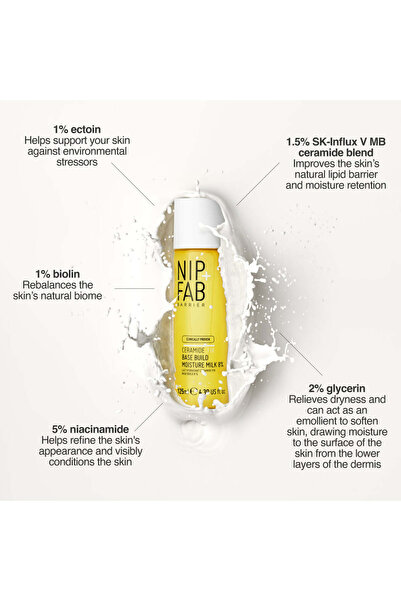 NIP+FAB Ceramide Fix Base Build Moisture Milk 8% 125ml