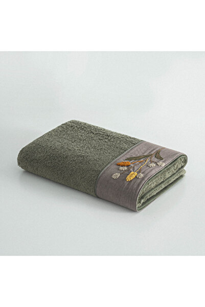 Ecocotton Зелена вишита рушник - Жіночий, 100% органічна бавовна, 80x150 см