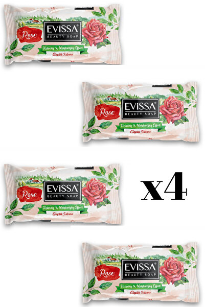 Evissa Promo 4x bucati sapun solid Evissa, Trandafir, 100 gr