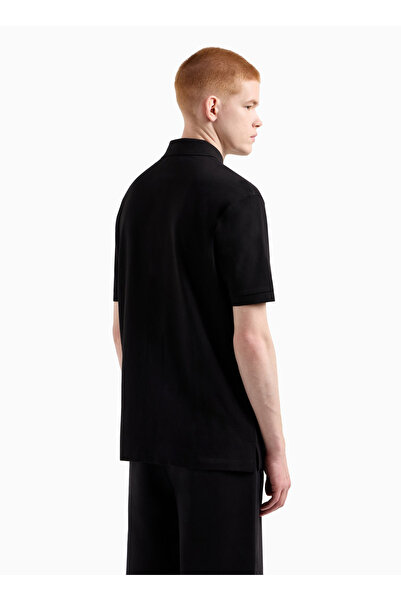 Armani Exchange Μαύρο ανδρικό μπλουζάκι πόλο XM000367 AF13022 UC001 POLO T-SHIRT