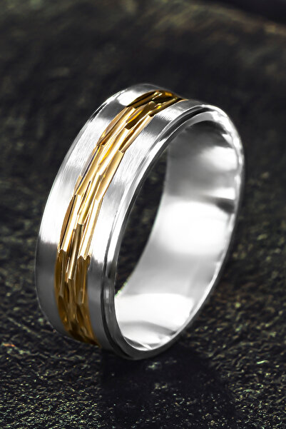 OSMANLI GÜMÜŞ Erkek Gümüş Alyans - Halat Tasarımı 925 Ayar Erkek Yüzük