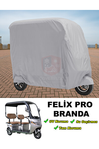 CoverPlus Arora FELIX PRO Branda Elektirikli Motor Brandası 3 Tekerli Motor B...