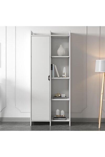 İNARCH DİZAYN Offer Çok Raflı, Tek Kapaklı Kitaplık - 180 cm, Ev-Ofis, Kütüph...