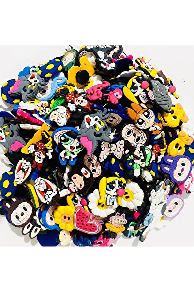 Senfoni Aksesuar Jibbitz Cross Terlik Süsü 25 Adet Unisex Karışık Gönderim