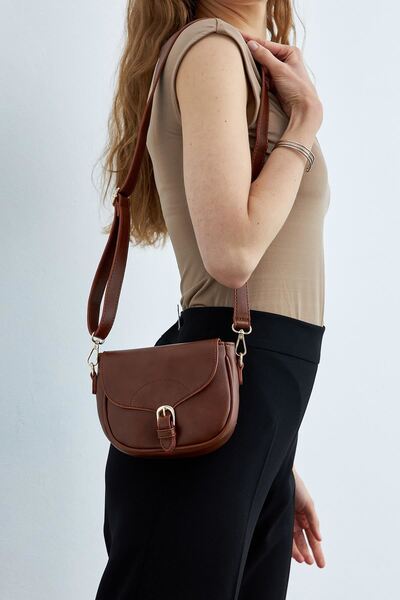 Mopia Taba Kadın Kapaklı Çapraz Askılı Çanta