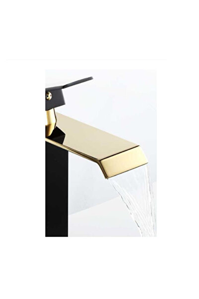 OEM Bathroom sink faucet, Waterfall, Gold finish, MZ-6007, Modern Design, Black/Gold